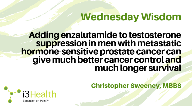 i3health's tweet photo. Read more: https://t.co/TGGmjvxQZK
#WednesdayWisdom #Enzalutamide #ProstateCancer #TestosteroneSuppression #Testosterone #HormoneSensitive #FirstLine #Cancer #Oncology #Research https://t.co/Xiuri8t3HP