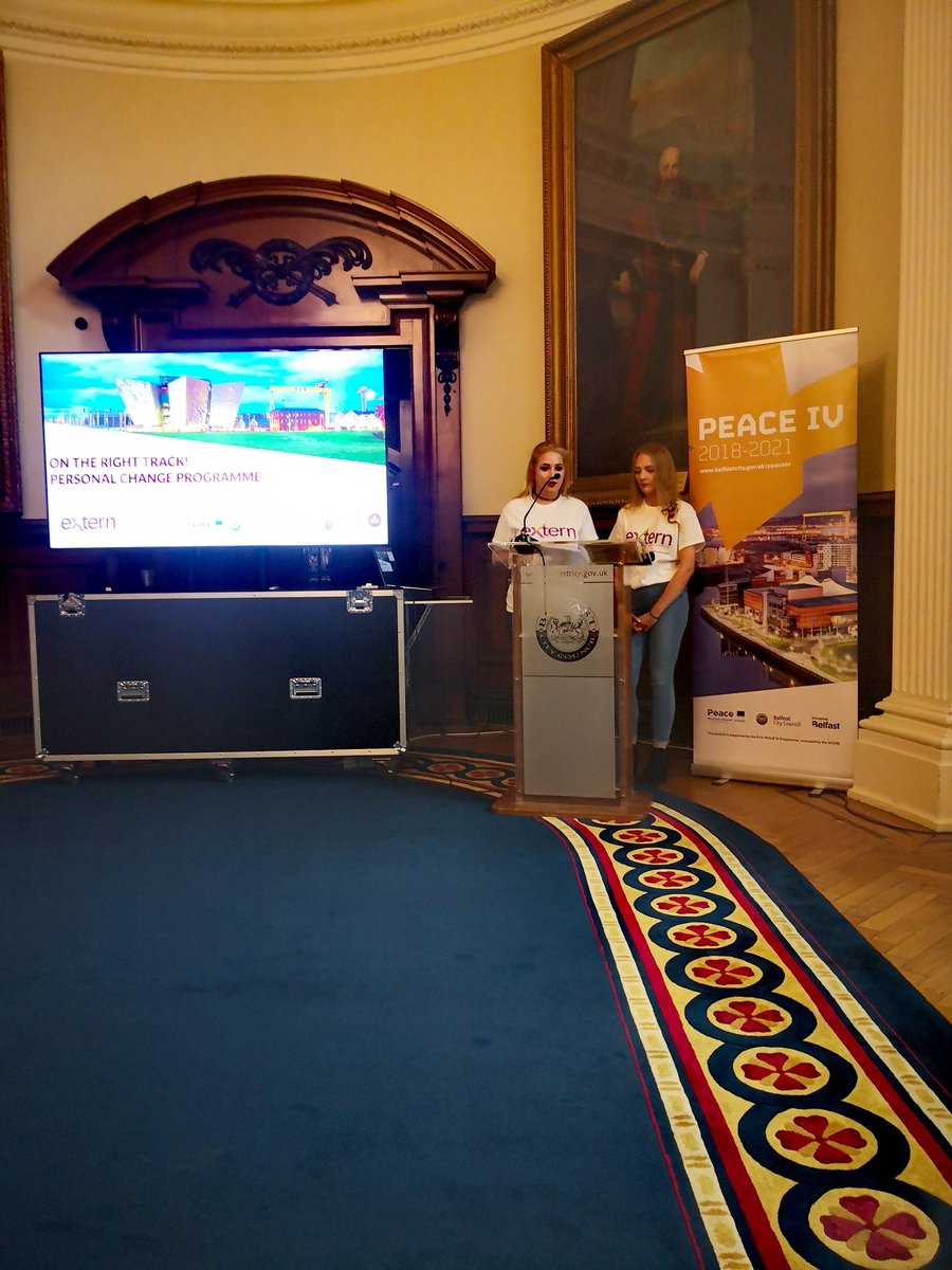 SuzanneBaskin's tweet photo. Amazing event today launching @extern1978's 'On the right track, Personal Change programme' today at City Hall.. a huge thanks to everyone who attended today! #PersonalChange #externchangeslives https://t.co/06UuPinFE8