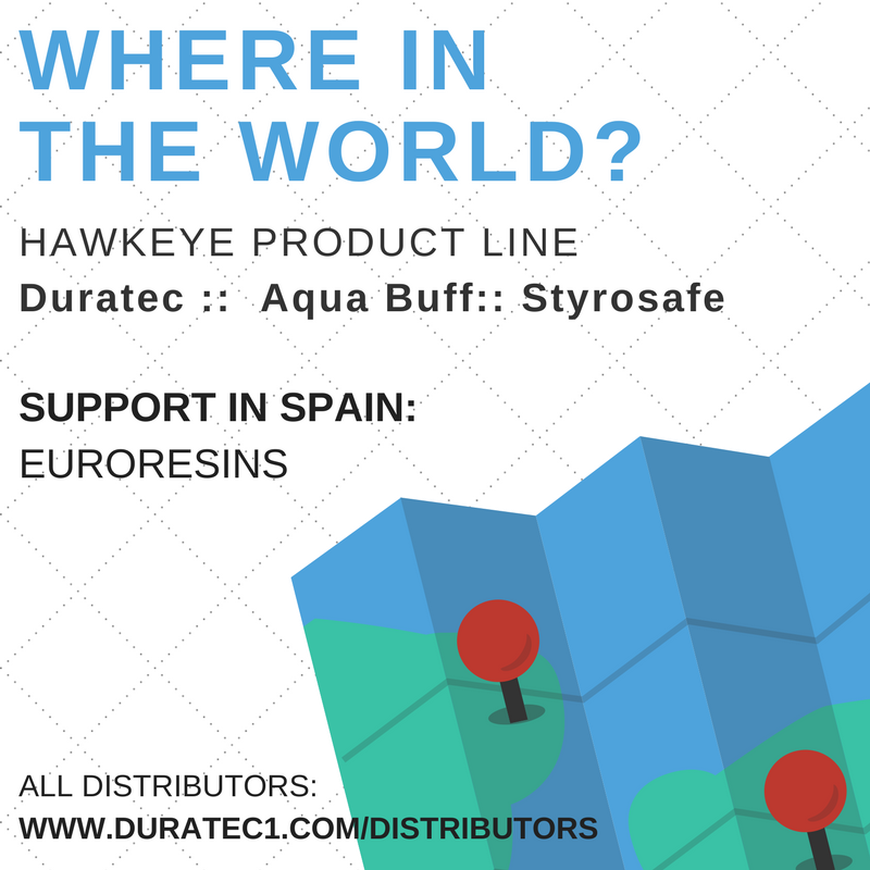 HawkeyeInd's tweet photo. hawkeyeindHawkeye Industries is proud of our world-wide distributor network - they're support helps us get #Duratec, #AquaBuff, and #Styrosafe to you - like Euroresins in Spain.  Find your local distributor at https://t.co/VI2f6Kgddx https://t.co/zwPy7qzVBh