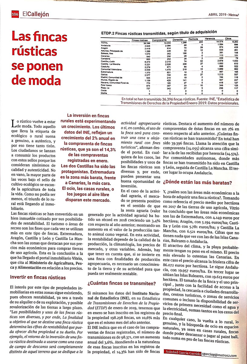 CesineEditorial's tweet image. Las #fincas #rústicas se ponen de moda.