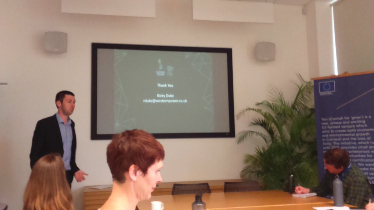 V2gUK's tweet photo. I've just come out of a most interesting @tevicornwall seminar on the "Optimization of #Cornwall's #EV (Re)charging Network.

"Tevi (#Cornish for 'grow') is a new, unique &amp; exciting #EU funded venture.

#BrexitShambles https://t.co/HHlF1WOK4l