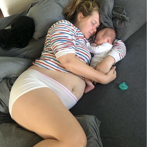 Scary Mommy on X: Amy Schumer's Mesh Underwear Pics Are Peak 'New Mom'    / X