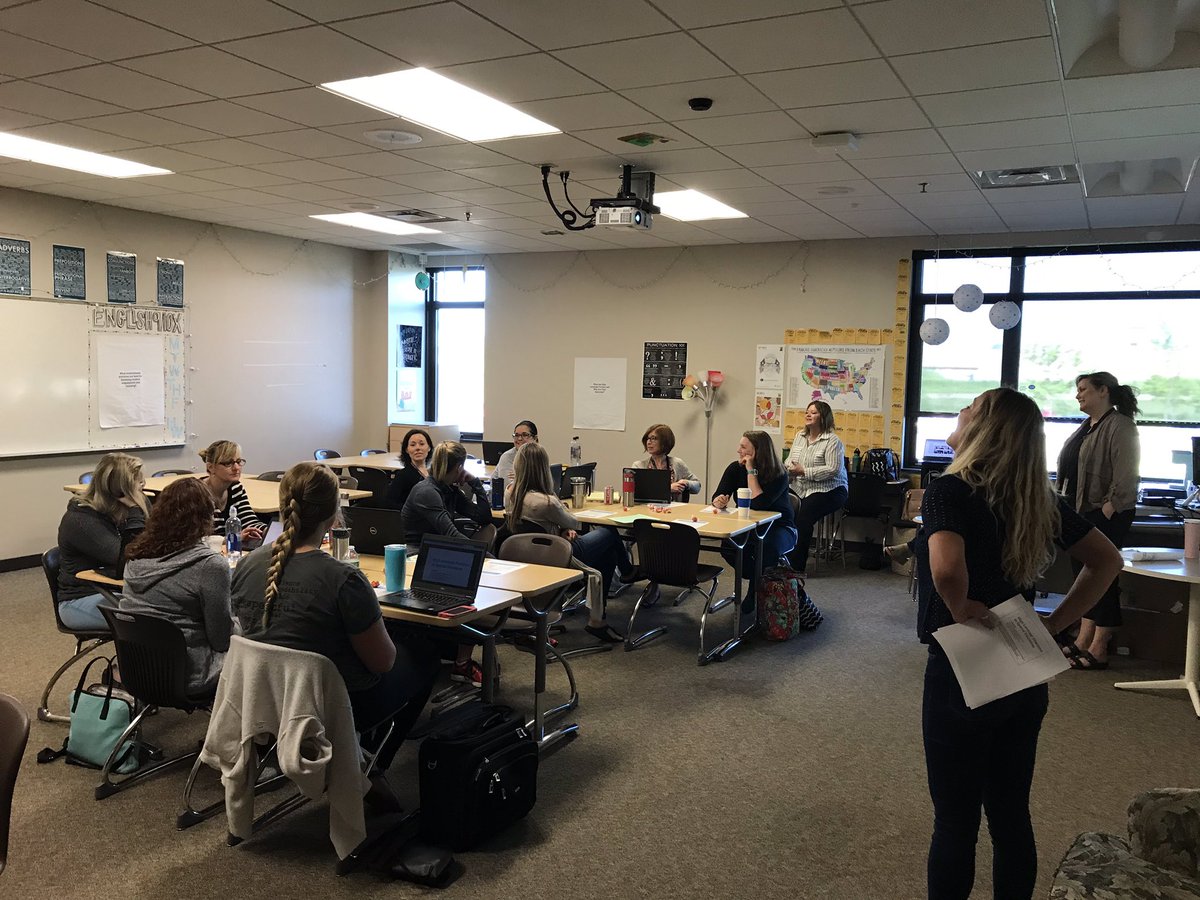 MaryjoNairn's tweet photo. #eccslastday Teachers continue the learning at Summer Academy! https://t.co/QmF3gsRJQT