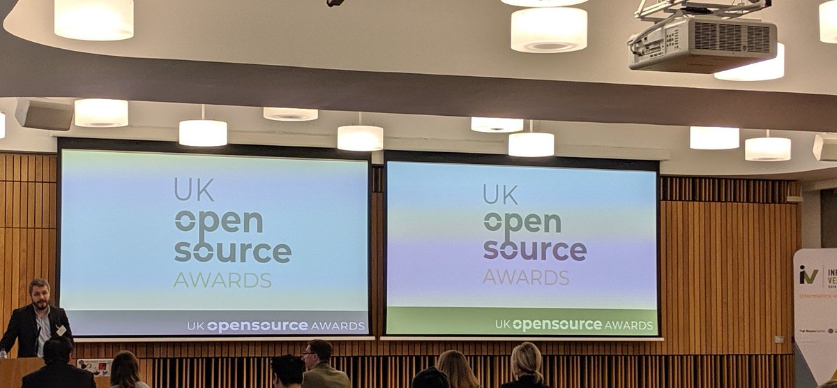 OpenSourceAward's tweet photo. CEO of @salesagility @DaleMurray2 introducing the #UKOpenSourceAwards #SuiteCRM https://t.co/YCCCPv2Fm8