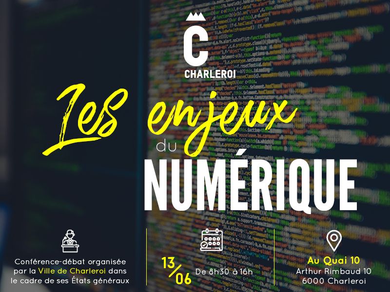 Technofutur_Tic's tweet photo. C'est déjà demain ! Inscrivez- vous > Les Etats généraux du Numérique, le jeudi 13 juin 2019, au Quai 10 | Charleroi https://t.co/Wy0mvlXw21 https://t.co/fA9BC777dp