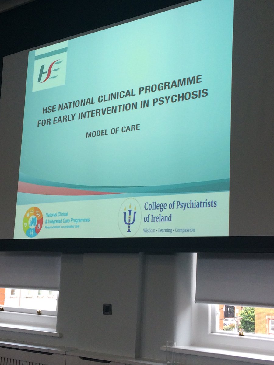 Delighted to be at the launch of the new Model of Care in #earlyinterventioninpsychosis ⁦@HSELive⁩ ⁦@RhonaJennings2⁩