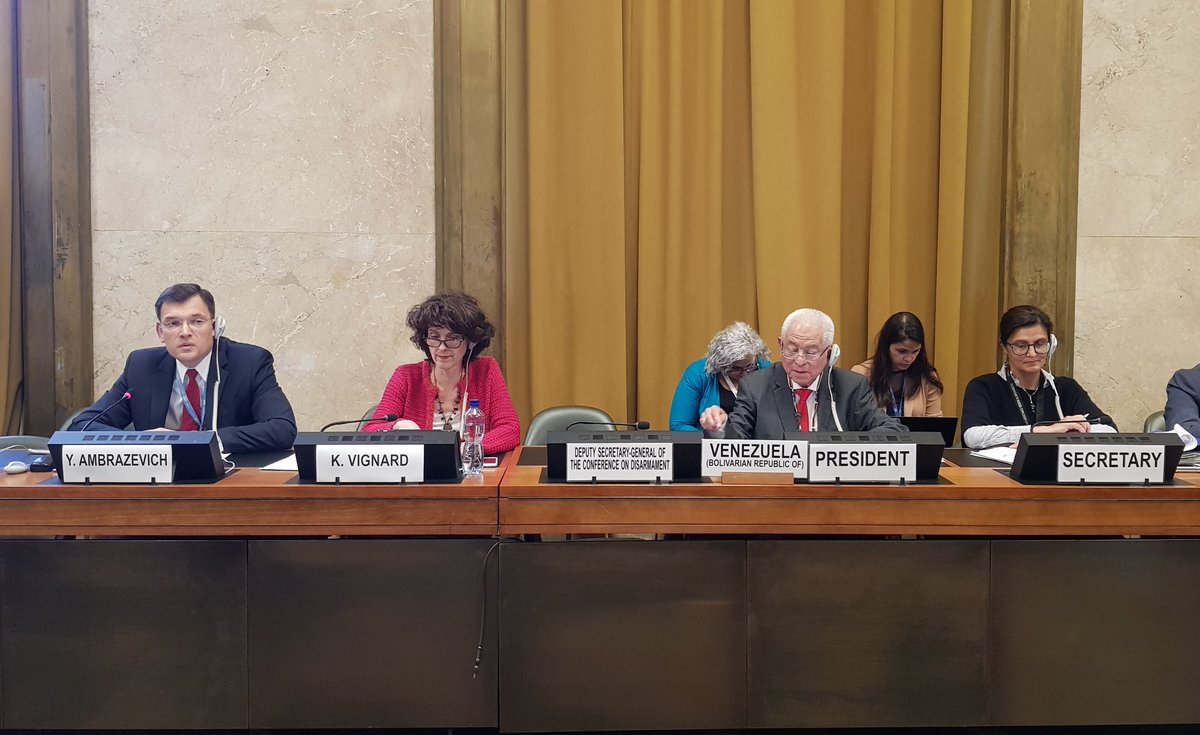 🇧🇾PR Yury #Ambrazevich addresed #ConferenceonDisarmament on new and emerging challenges to international #security <a href="/CDSecretariat/">ConferenceOnDisarmament</a> <a href="/UNIDIR/">United Nations Institute for Disarmament Research</a> 

#disarmament #security
