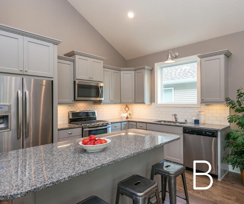 JMSCustomHome's tweet image. #WhichOneWednesday Which Redtail Ridge kitchen can you see yourself cooking and entertaining in the most? Like and comment down below!