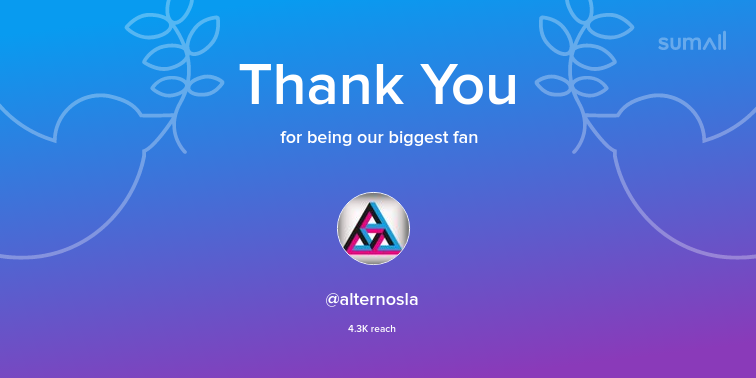 fundefir's tweet photo. Our biggest fans this week: alternosla. Thank you! via https://t.co/31RjxMaV1W https://t.co/l59ZNaJYyd