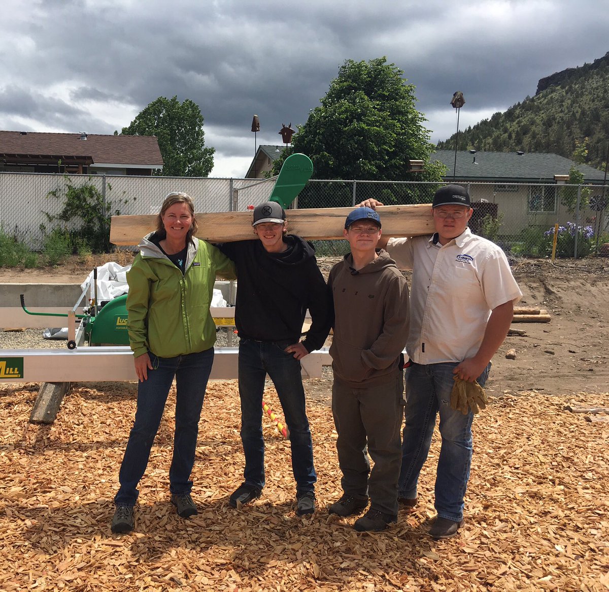 Our mill arrived and these amazing forestry students had it up and running in no time!Look at the lumber from the first day of operation! A big shout out to Bret Michalski, COCC Forestry Resource Professor, who consulted on the mill purchase and then showed us how to operate it.