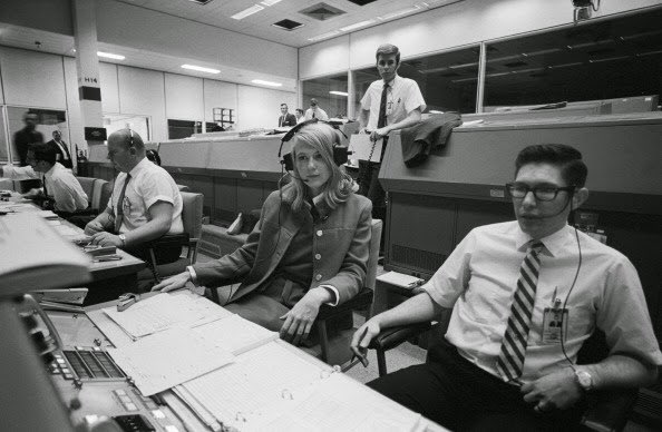 Before holding the title of "engineer," Poppy started with NASA as a “computress" (like many of the women at the space agency during her time). But unlike most in her day, she advanced to become a member of the technical team, and worked her way up into NASA's mission control.