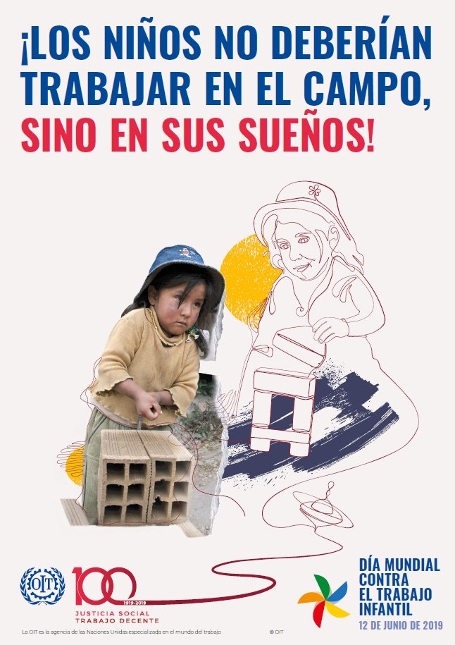 Después de 100 años de lucha, la <a href="/OIT_ES/">OIT España</a> aún contabiliza más de 160 millones de víctimas del #trabajoinfantil. <a href="/FCC_Group/">FCC</a> se suma al  #diamundialcontraeltrabajoinfantil para que los niños reciban la educación y protección necesaria para su crecimiento
.
#12J
#NoAlTrabajoInfantil