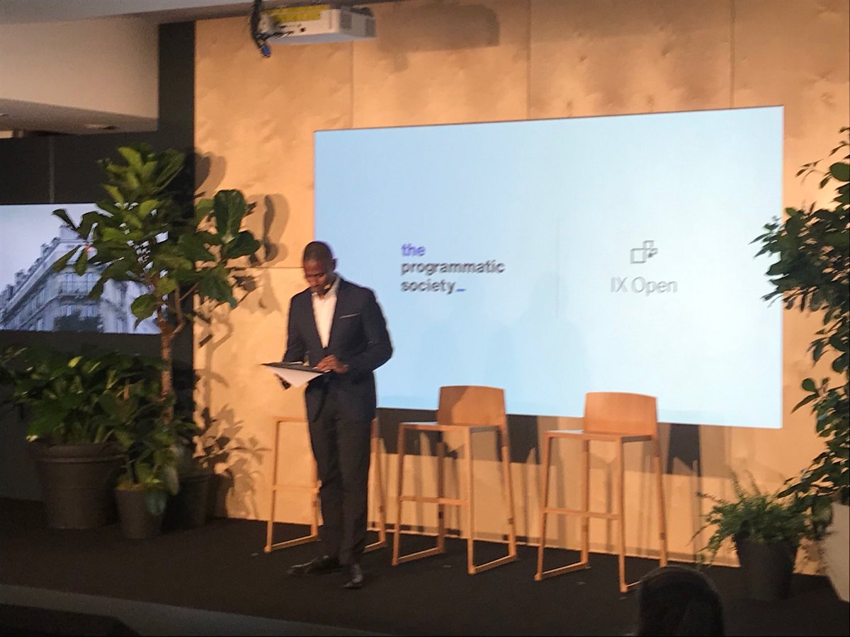 rochemathieu's tweet photo. First Live edition of The Programmatic Society ⁦@ProgrammaticThe⁩ with ⁦@fabmag⁩ and ⁦@philthebill77⁩ during #IXOpen in Paris today -congrats ⁦@Juvillier⁩ 👏🏻 https://t.co/s6a7gjFtvo