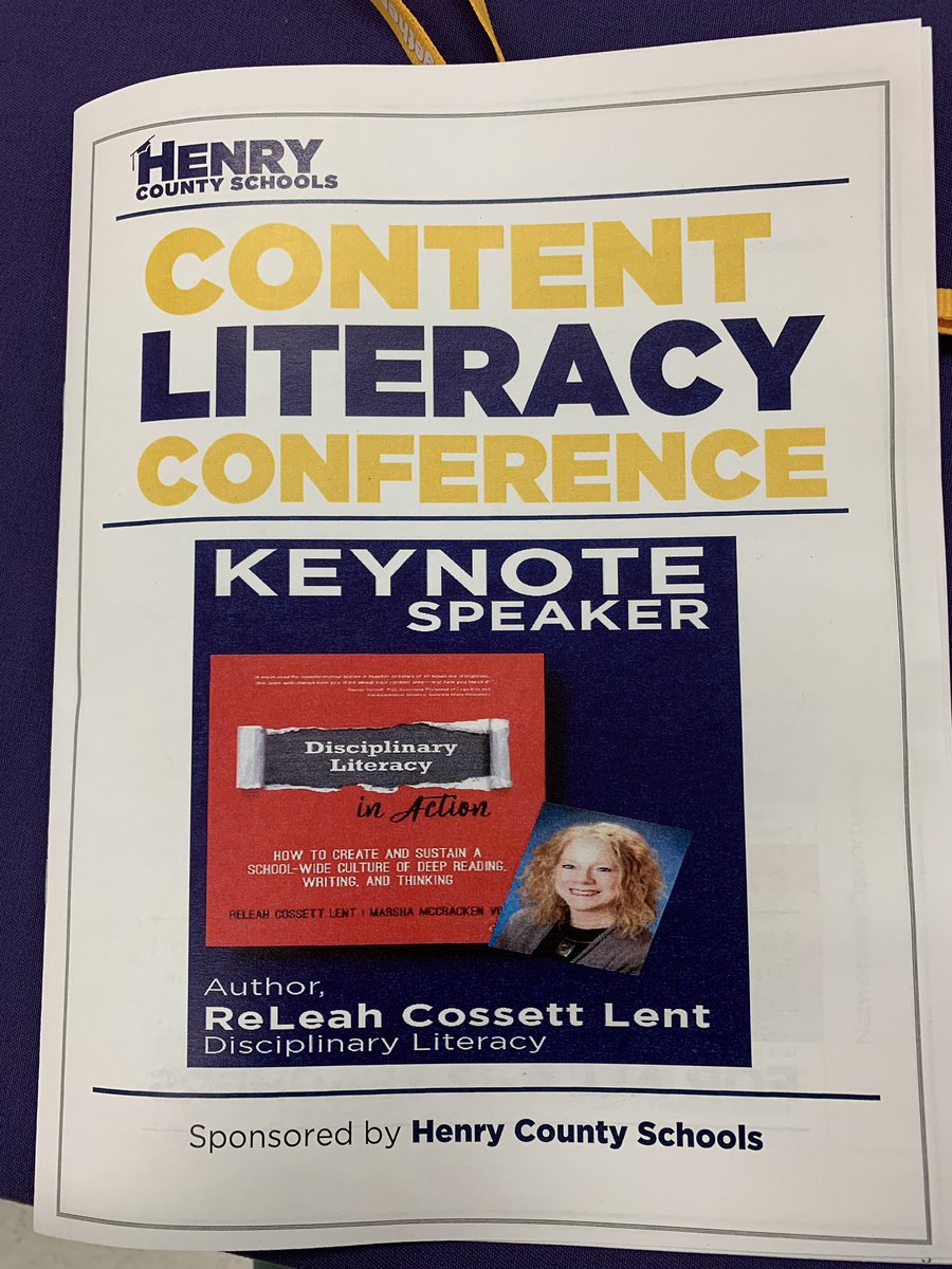 melissa13thomas's tweet photo. Keynote @RClent kicking off this year’s @HenryCountyBOE Content Literacy Conference!#HCS2019Expect #HCSContentLiteracy @ketruitt @DrKim_Kessinger @lisa_orr @ElaHcs @Sci_HCS @Math_HCS @SocialSt_HCS https://t.co/Ndsl5mLpMF