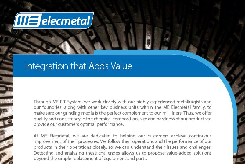 MEElecmetal's tweet photo. Through ME FIT System, we work closely with our experienced metallurgists and foundries, along with other key business units within the ME Elecmetal family, to make sure our grinding media is the perfect complement to our mill liners.
#MEElecmetal #MEFITSystem #IntegralSolutions https://t.co/oliuEZURiw