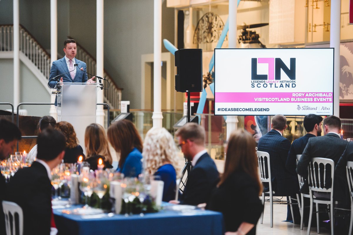 VisitScotBE's tweet photo. Legends Legacy Network: The next evolution of the award winning #IdeasBecomeLegend campaign. The initiative was announced last night at a dinner hosted by @NtlMuseumsScot in Edinburgh and @HPLEvents, attended by 15 organisations across Scotland. #BusinessEvents #EventProfs https://t.co/XFkGWvSqvP