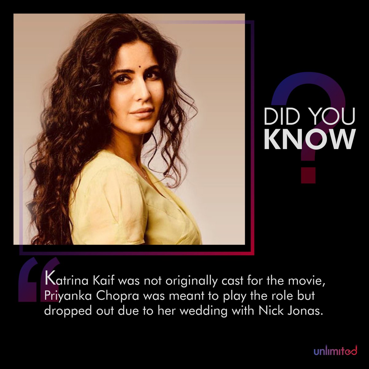 unlimited_hello's tweet photo. The journey of a man and a nation together! Here are some things you might not have known from Salman Khan's new thriller 'Bharat'

#SalmanKhan #KatrinaKaif #Bharat #GulshanKumar #TSeries #JackieShroff #DishaPatani #Eid2019 https://t.co/5pUWD2piwz