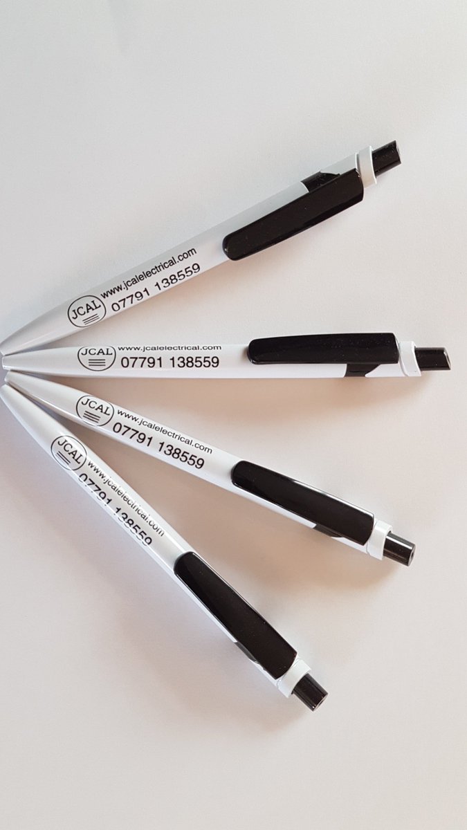Branding and marketing are important making sure you give the right impression - professional, concise, smart and recognisable a branding uplift for Jcal Electrical Engineers pens are an easy way to get your brand noticed
01457600572
#branding #marketing #electrician #manchester