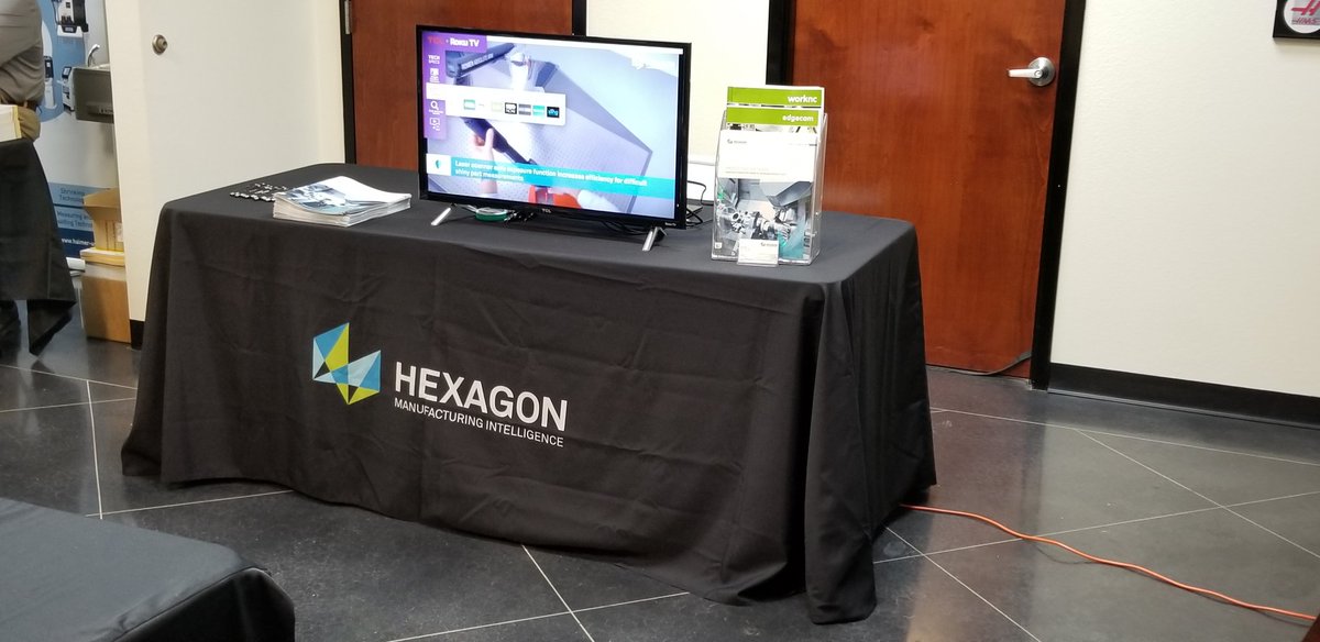 DallenMFG's tweet photo. About to begin a great day at Haas Demo days in Franklin TN. with Hexagon products and Haas Machines. Come see NCSIMUL for machine verification. See our verification for the Haas UMC750 @Hexagon_ps @NCSIMUL @edgecam @HFOPhillips https://t.co/vQofQtYhPz