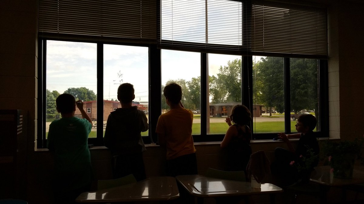 kolsonmath's tweet photo. Math on the windows is fun! #ehawkpride https://t.co/a9Twedl3As