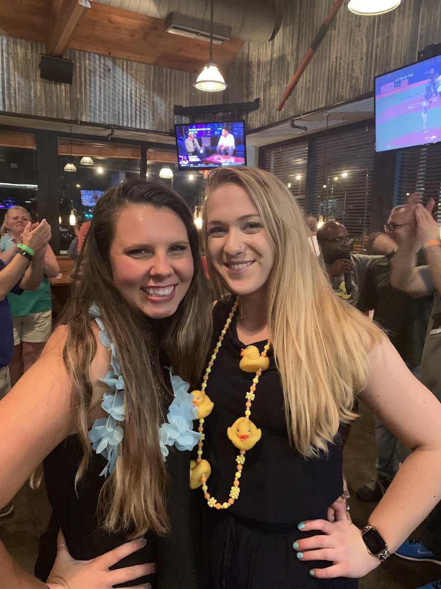 maddiehgotreaux's tweet photo. So #honored to be in any way honored for being like this beautiful soul next to me. Taylor, this world is a better place because you’re in it. 

Thankful for the miss ducky’s before me that paved the way for me to hold this necklace. @Young_CoSIDA 4eva 🥰 https://t.co/UvkbED3TZr