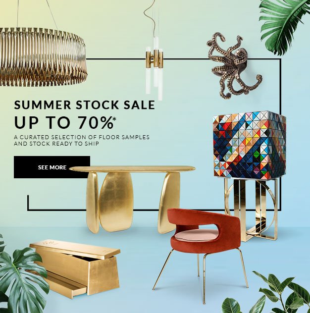 Summer Stock Sale is a special treat with a curated selection that matches the upbeat mood for this Summer. Discounts up to 70%. Don't miss this chance!

See more here:👉 bit.ly/2ETpdaJ 👈

#CovetHouse #CuratedDesign #LuxuryFurniture #SummerTrends