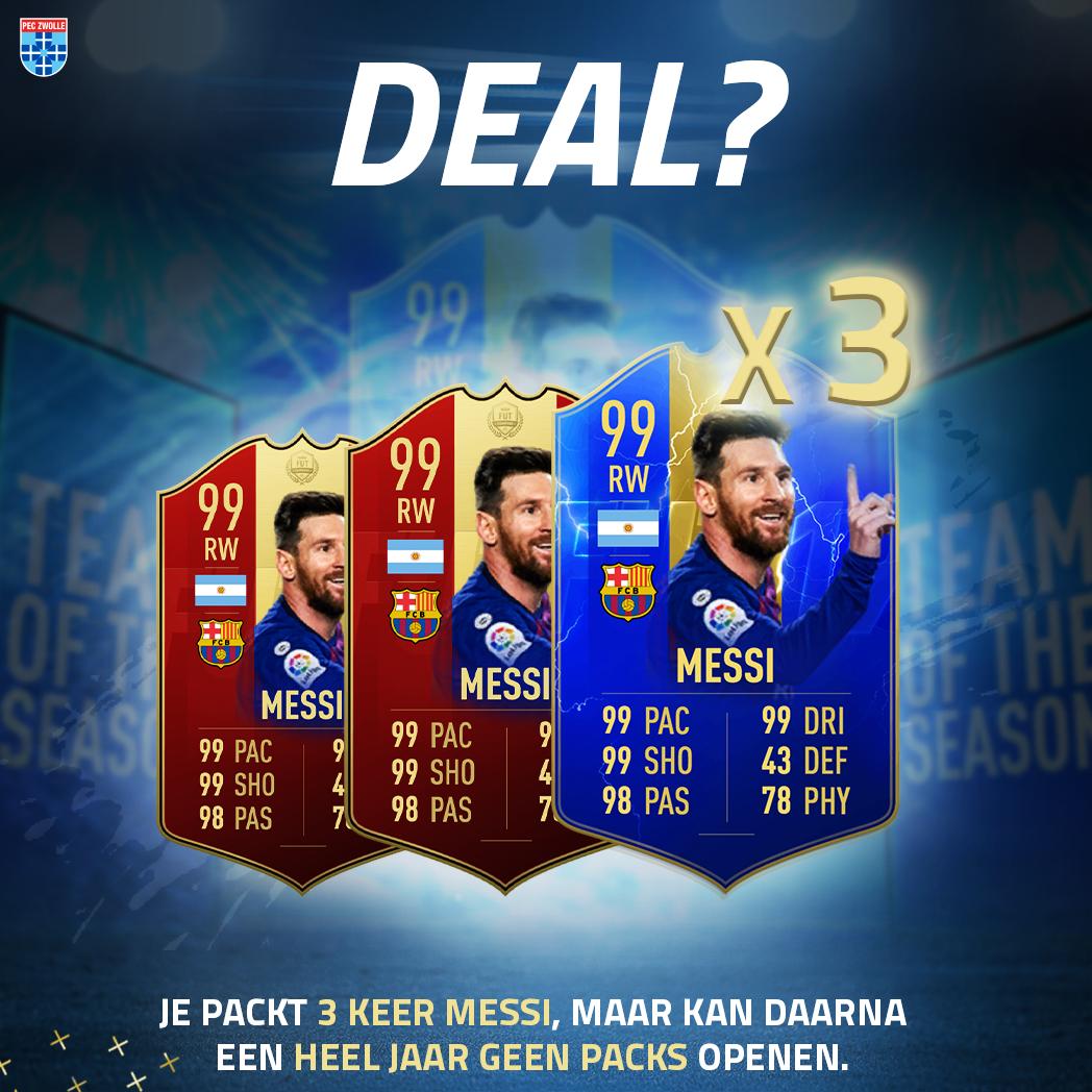 Content for <a href="/pecesports_/">PEC Zwolle eSports</a>. Let me know your choice! #fifa19 #packs #easports