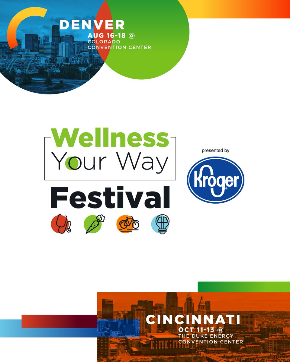 We're excited to announce that <a href="/kroger/">Kroger</a>’s Wellness Your Way has expanded to two markets this year! Join us in Denver and Cincinnati for innovation, education and unprecedented entertainment to inspire transformation of the body, mind and soul. #WYWF2019