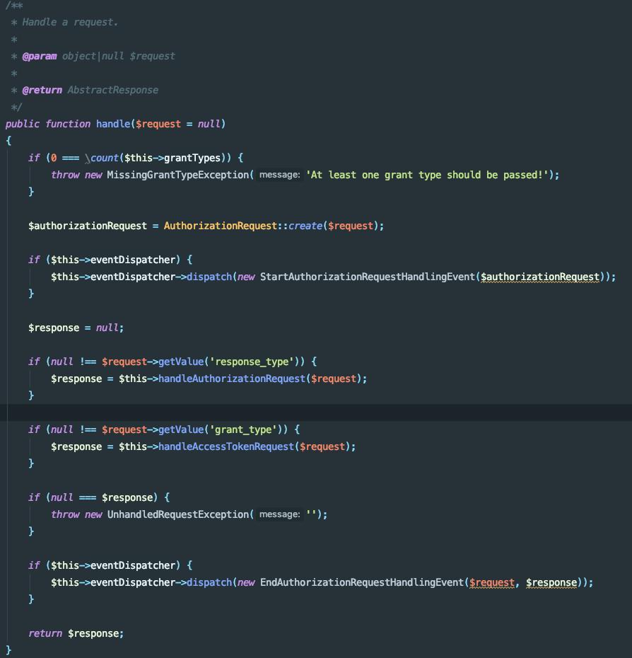Guikingone's tweet image. So that&apos;s a great news, OAuth experimentation can now handle request and return a response (PSR-7 style included), time to handle the token generation ❤️

#DevSuccess #PHP #Symfony