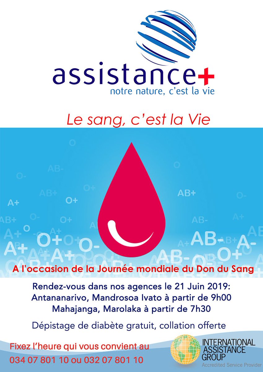 Assistance_Plus's tweet photo. Comme chaque année, à l'occasion de la journée mondiale du #DonduSang, ne manquez le rendez-vous "Le sang, c'est la vie" https://t.co/WOitkDkT9C