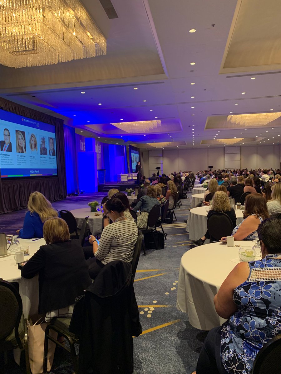 AmaWaterways's tweet photo. #AmaWaterways CMO @jbava sharing the stage with some of the industry's best at #TMP2019 #nichemarketing #AmaMeansLove https://t.co/W3527BECdR