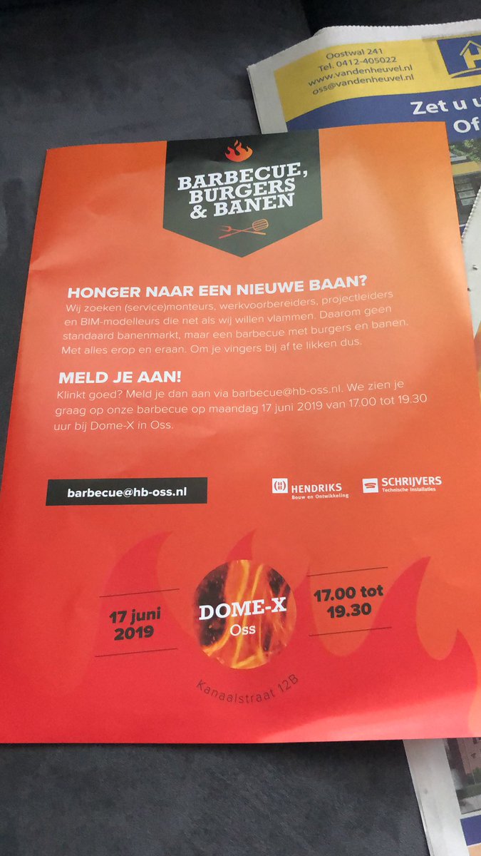 ilsevanderpas's tweet photo. Wie heeft er honger naar een nieuwe baan? #monteurs #werkvoorbereiders #projectleiders #BIM #barbecue,burgers,banen https://t.co/Xfl0U73EUk
