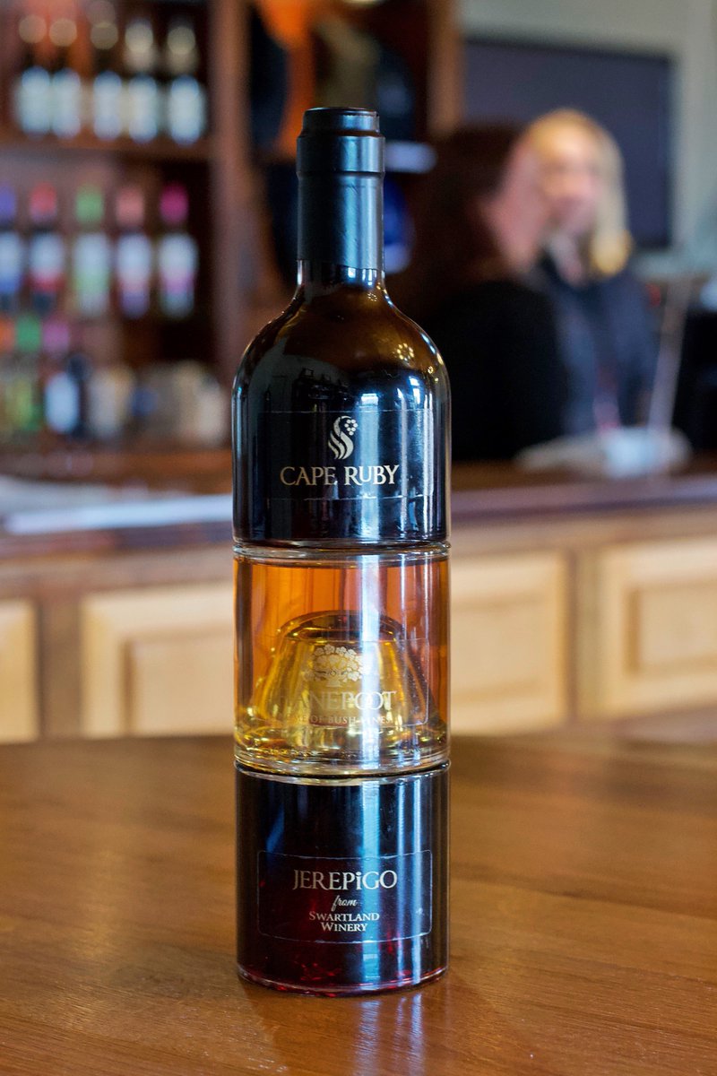 SwartlandW's tweet photo. Still searching for a unique gift for #FathersDay this weekend? Surprise Dad with our #SwartlandWinery 3-in-1!
Masquerading as a standard wine bottle, our 3-in-1 unstacks into minis of our much-loved fortifieds - #CapeRuby, #Hanepoot and Red #Jerepigo. Perfect for winter! https://t.co/2QblnjYowW