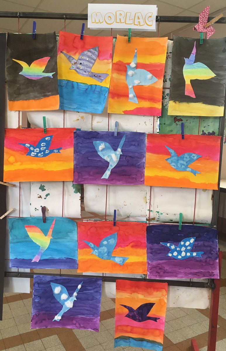 ChristelleBuira's tweet photo. Félicitations aux élèves d’@ArcompsCycle3, de @EcMorlac18, d’Orcenais et de Vesdun pour leur belle exposition autour du thème des oiseaux #artsvisuels, #artsplastiques @LaurentDevelay @ienvierzon @PluotF @profcoco @carrere_bruno https://t.co/Ll1onXVt1J