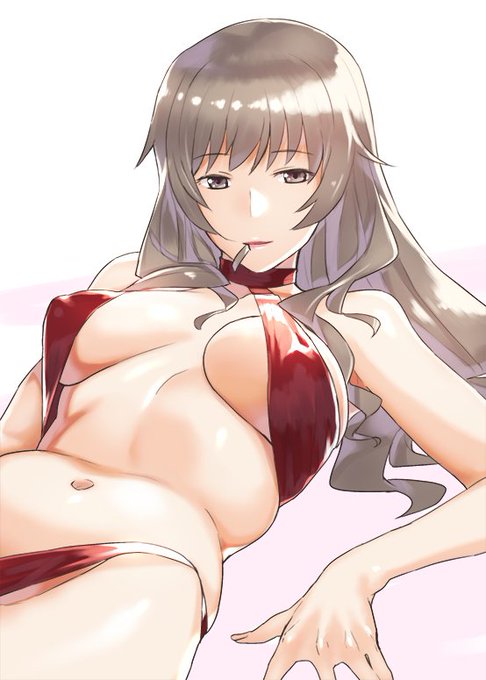 水着の島田流('ω`)ガルパン本委託中ですhttps://t.co/OpQC96yR1x 