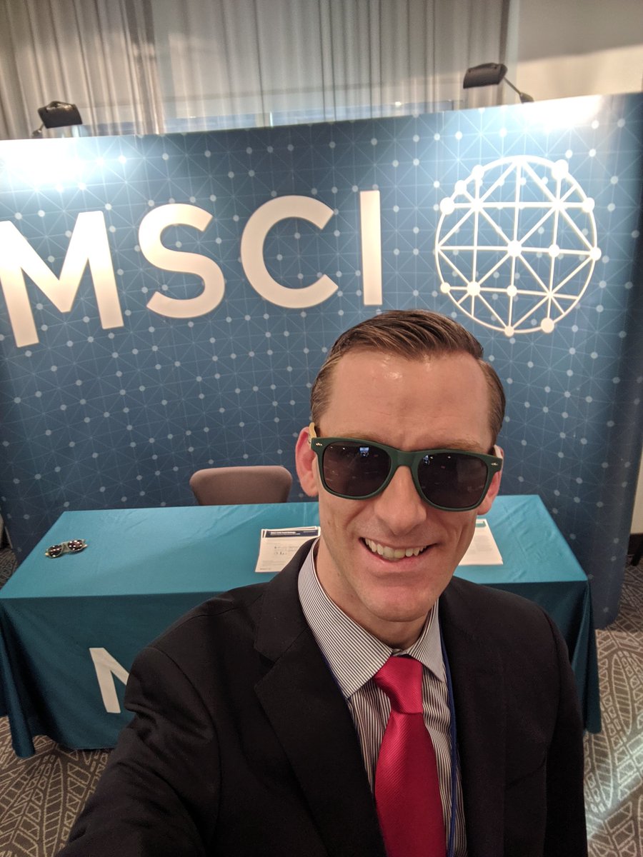 ESG_Chris's tweet photo. Gonna be a beautiful day here in Minneapolis! Come pick up a pair of shades from the MSCI exhibition stand at #USSIF before they're all gone! https://t.co/4FXNdrkID2