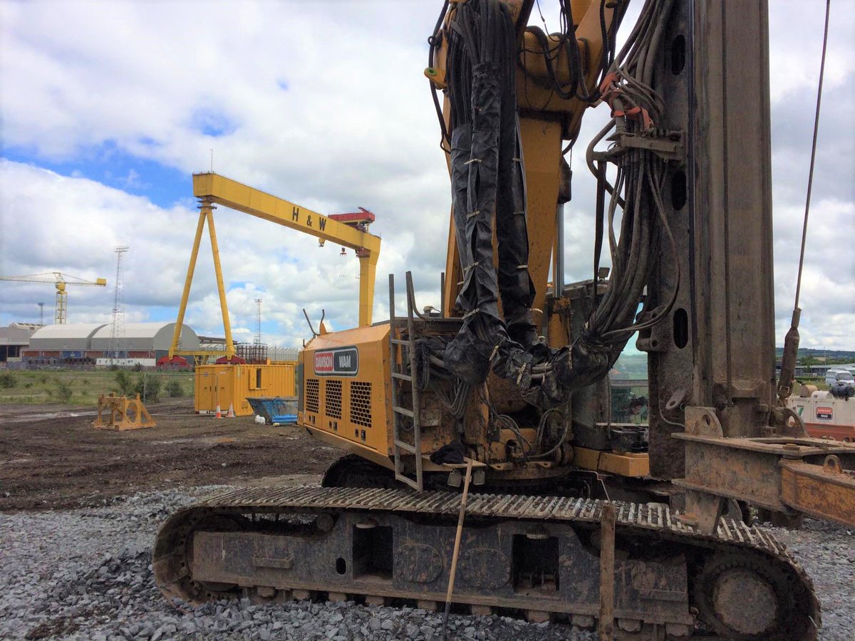 Its great to be back in Belfast's Titanic Quarter where we are completing some enabling works, bearing piles and RC works for the first phase of the Olympic House development for @TitanicQuarter and @BelfastHarbour #titanicquarter #belfast #piling #enablingworks #RCworks