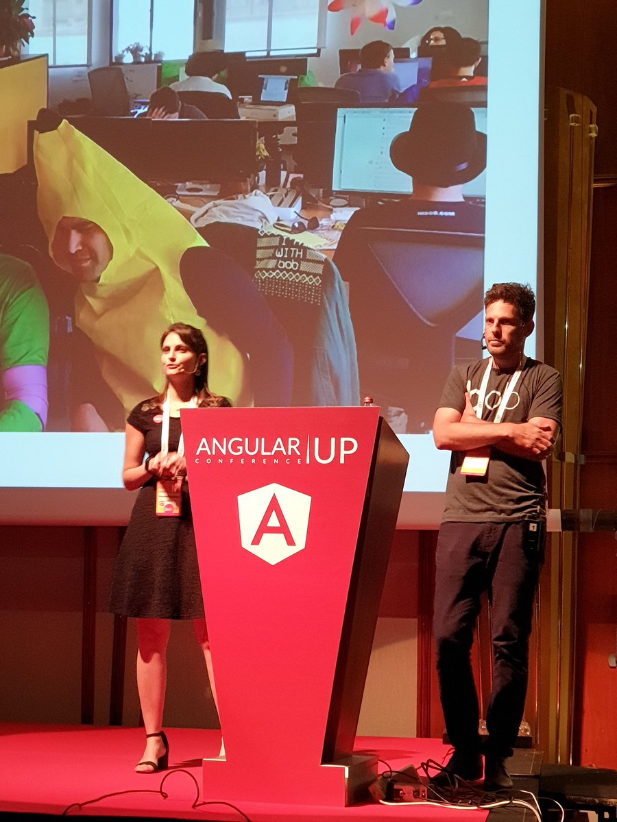 robertSPD's tweet photo. Now @revitalFriedman and @doron_cy talking about migration from #AngularJS to #Angular #angularUp #fempire https://t.co/2VLSqaFKb4