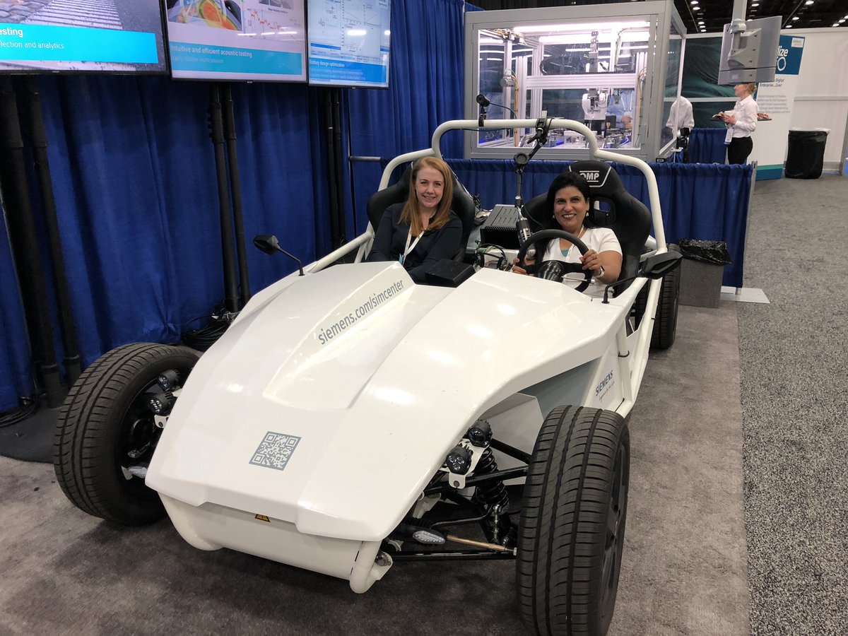 HeatherSimon's tweet photo. When your customer asks you to jump, you say “how high?”. When they ask if they can drive a car at a conference, you hop in with them and say “how fast?” #cx #uxdesign #Siemens https://t.co/zMxUzfkgze
