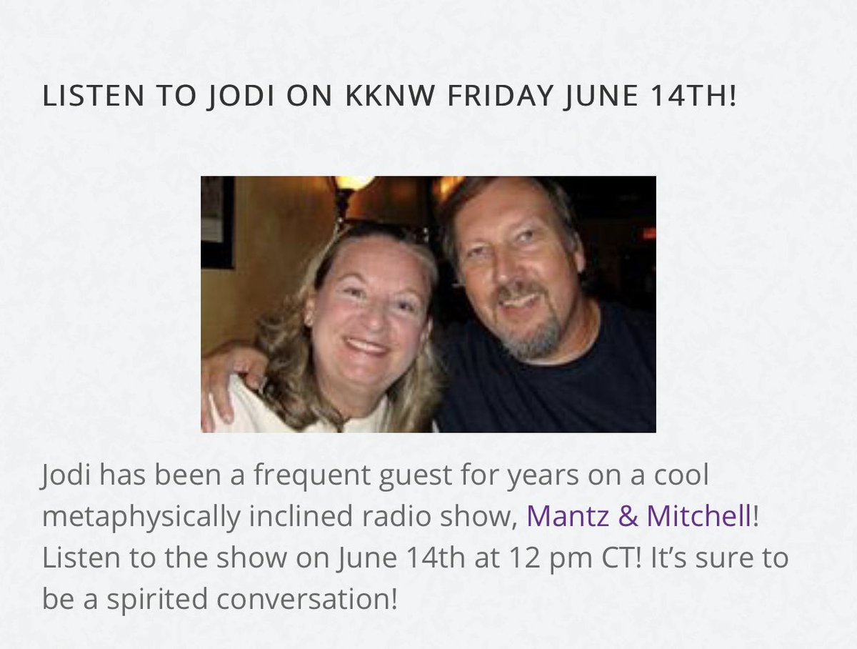 JodiLivon's tweet photo. I’m on @MantzMitchell this #FRIDAY!
https://t.co/t2QOQoYdf5 #alwaygreat #metaphysical #theintuitivecoach #thehappymedium #soulwise https://t.co/cu6NJXzESZ