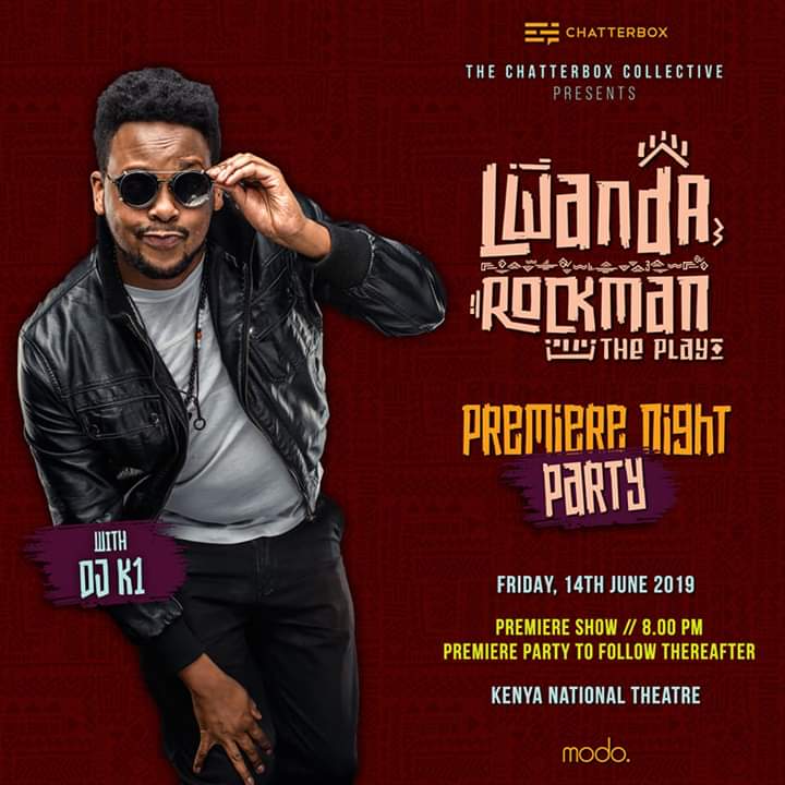jmirichii's tweet photo. The PREMIERE NIGHT folks! First of 10, with all the extra sauce, and a P.A.R.T.Y. thereafter with @1tym on the decks πππ
Tickets at https://t.co/PdiwOibnjQ Premiere Night show on Fri. 14th June. Red carpet starts 6pm ππ°πͺ
#LwandaRockman #LRthePlay
#PremiereNight #Chatterbox https://t.co/45qTzDXVmm