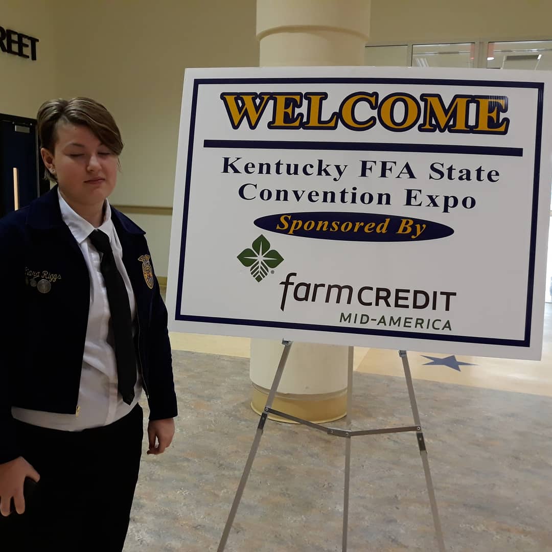Cougar083STLP's tweet photo. Ciara and Seneca FFA chapter 0058 attend and compete at state convention. #FFA #BlueJackets #agrisciencefair https://t.co/x9t35kEGPA