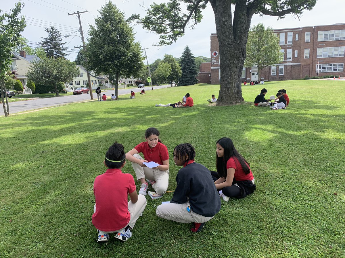 Rebecca Lynch (@lynchrbms) on Twitter photo What’s better than #BookClubs? Book clubs outside on a perfect 10 day. #Literacy #engaged #FantasySciFi #RBBisBIA <a href="/rbmsROCKETS/">Red Bank Middle</a> What’s better than #BookClubs? Book clubs outside on a perfect 10 day. #Literacy #engaged #FantasySciFi #RBBisBIA <a href="/rbmsROCKETS/">Red Bank Middle</a>