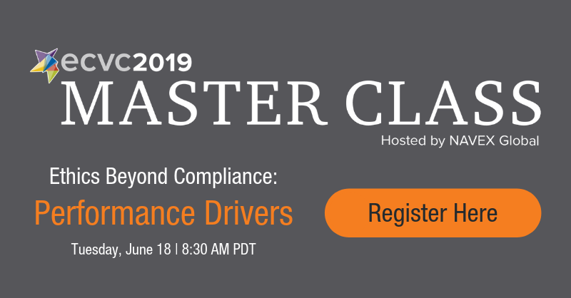 NAVEXInc's tweet photo. Join our upcoming webinar for a first-look at our 2019 Definitive Corporate Compliance Benchmark Report. Get expert commentary on key program performance drivers and an opportunity to engage with industry leaders. Register here: https://t.co/eZYhgoUUX2 https://t.co/M6zd7uNp8n