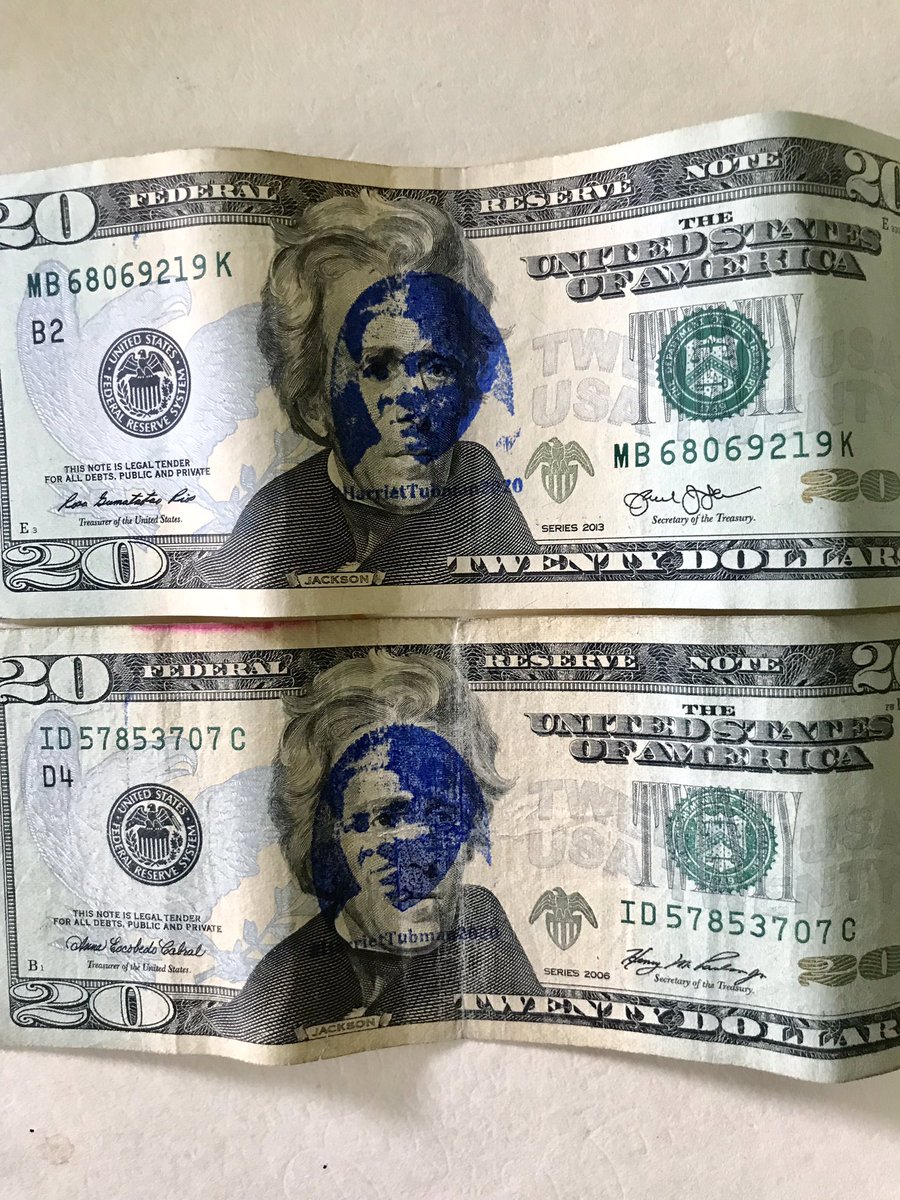 Nicholas Ferroni For 2 Years Now I Ve Been Replacing Andrew Jackson With Harriet Tubman Because I Knew The Treasury Wouldn T So Please Let Me Know If Anyone Out There Has