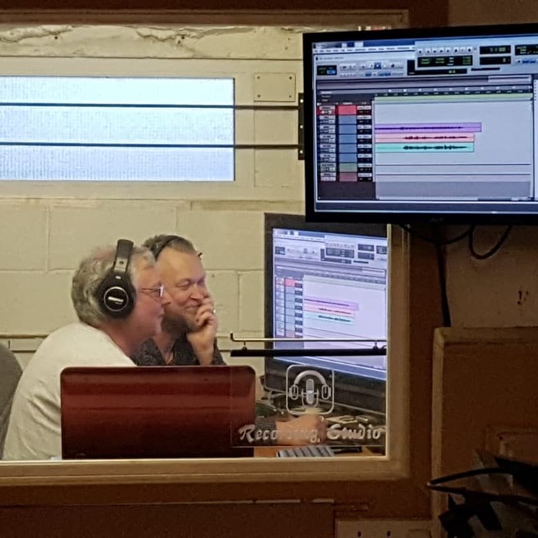 Busy rehearsing in the studio