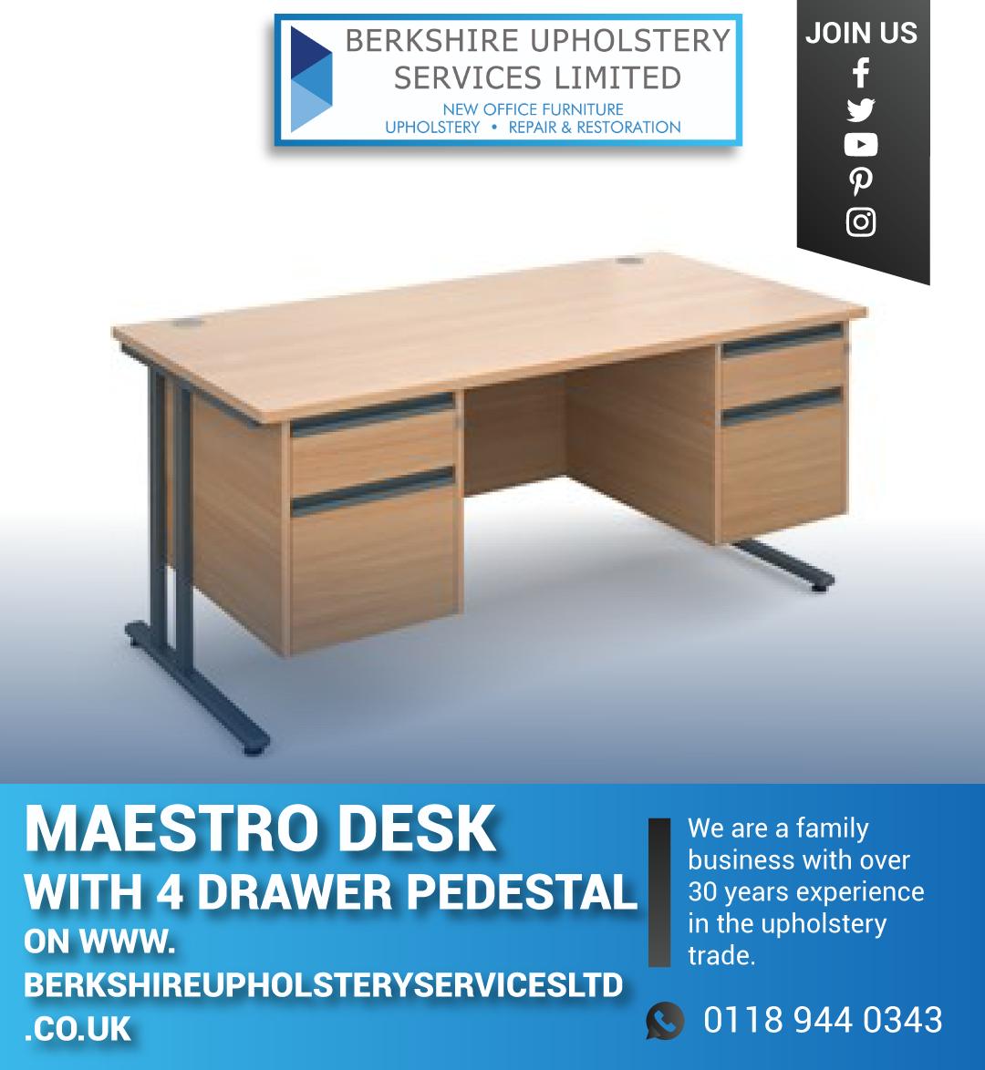 Maestro desk available!
Call us on 0118 944 0343 now!
Visit our website berkshireupholsteryservicesltd.co.uk  
#furniture #upholstery #officefurniture #repair #restoration #led #desk  #design #drawer #pedestal