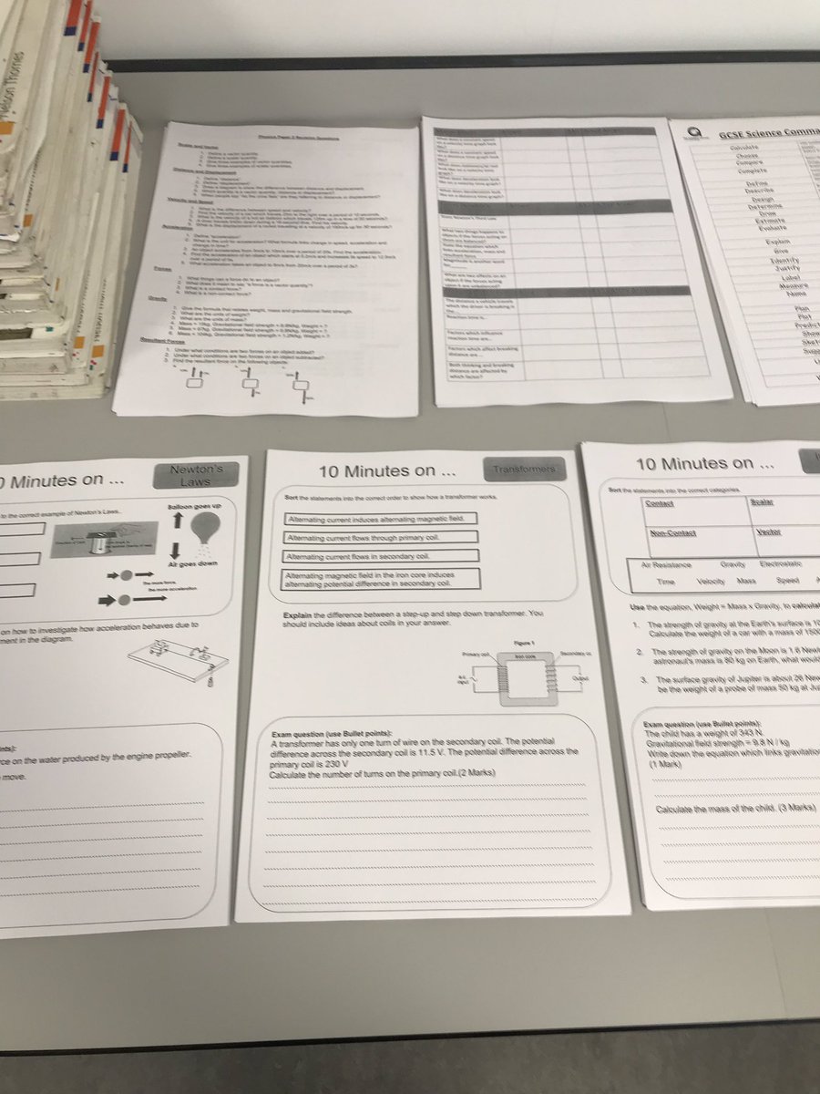 heroteach's tweet photo. For the last time this year...revision resources for Physics 2 for Year 11! #goodluck #gcsephysics #TAGScience https://t.co/T4rDmz0Cd4