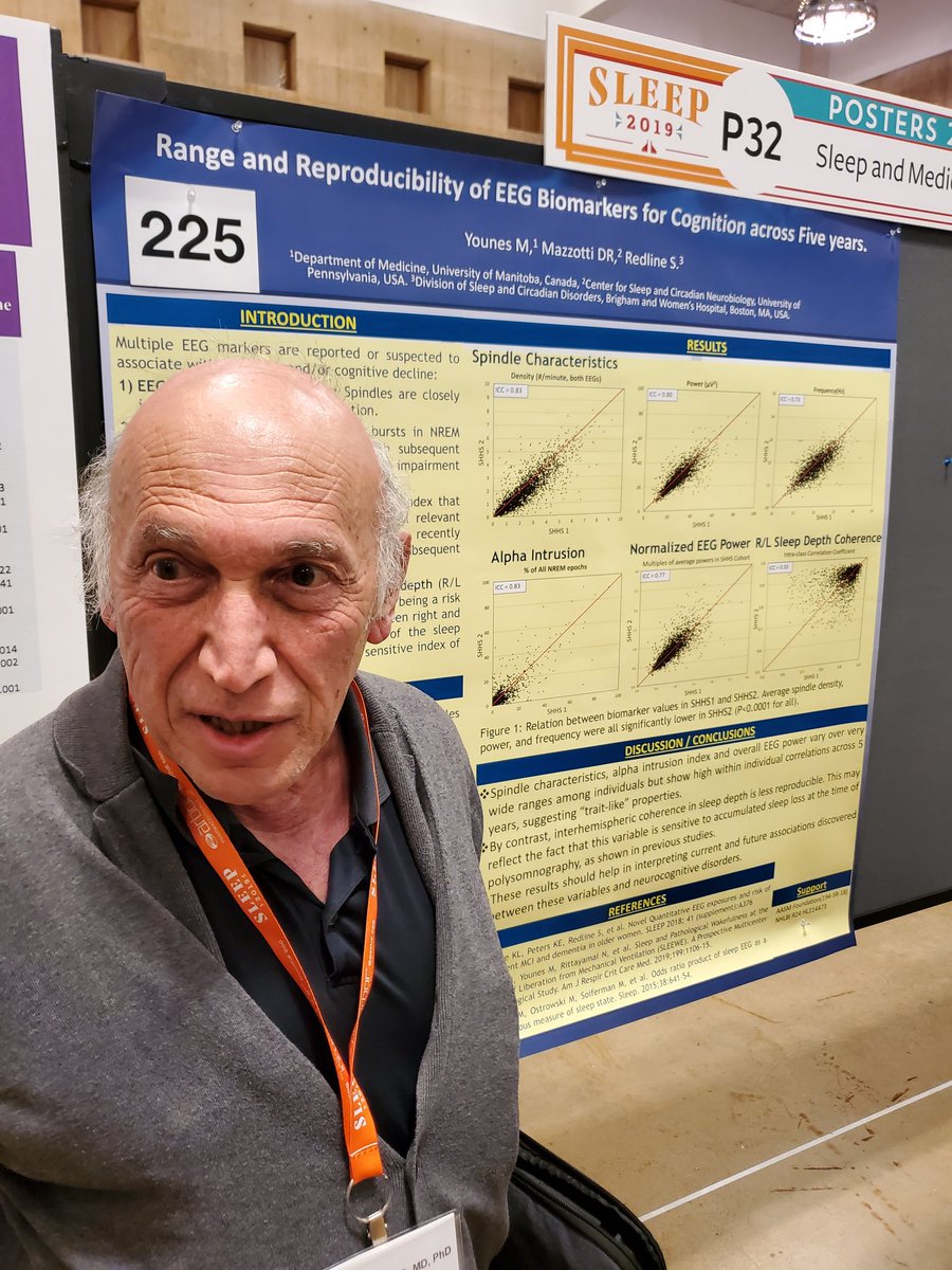 PathtoBetrSleep's tweet photo. Last day of #SLEEP2019. If you missed the poster, come see Dr. Younes session on EEG biomarkers room 214AB at 2pm. New insights on trait-like properties of spindles and alpha intrusions plus more on right / left #ORPsleepdepth https://t.co/arGjWriq0G