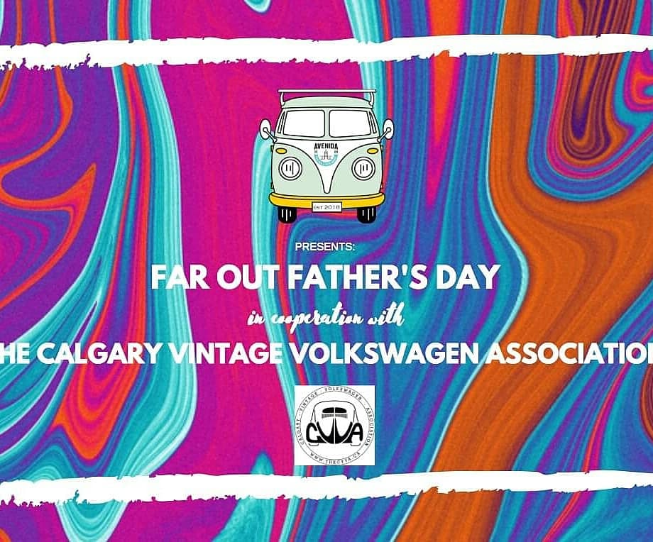 Join us this Father's Day for a "far out" event!

In cooperation with the Calgary Vintage Volkswagen Association we'll be hosting a show and shine in addition to making lasting memories with DIY tie dye t-shirt stations. 
Head down between 11-2PM to join the fun! 
@avenidamarket
